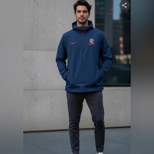 Nike Navy Blue Windbreaker Jacket